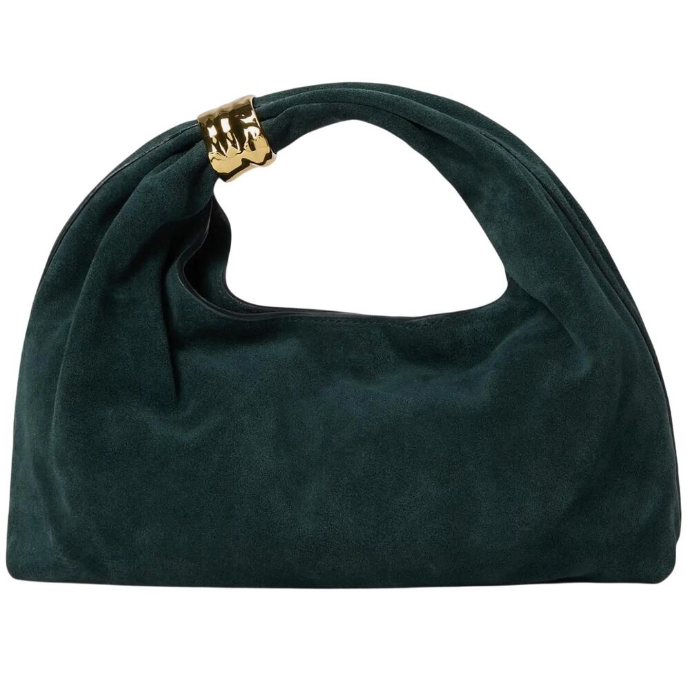 Madewell Suede Hand Held Ring Pouch in Midnight Forest